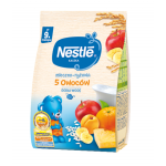 NESTLE Kaszka mleczno-ryżowa 5 owoc&oacute;w po 9. miesiącu, 230g
