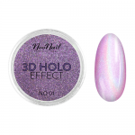 NeoNail Puder 3D Holo Effect - Pyłek do paznokci 01 Rose