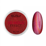 NeoNail Puder 3D Holo Effect - Pyłek do paznokci 03 Red