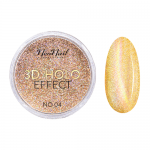 NeoNail Puder 3D Holo Effect - Pyłek do paznokci 04 Light Gold