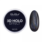NeoNail Puder 3D Holo Effect - Pyłek do paznokci 05 Graphite