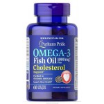 Puritan's Pride Omega-3 1000mg + Cholesterol Support, 60 kaps.