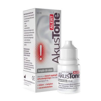 Zdjęcie produktu - Akustone Alert krople do uszu roztw&oacute;r, 15ml