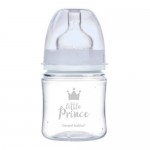Zdjęcie produktu - CANPOL BABIES butelka szeroka antykolkowa  PP EasyStart ROYAL BABY niebieska, 120ml 35/233