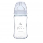 Zdjęcie produktu - CANPOL BABIES butelka szeroka antykolkowa PP EasyStart ROYAL BABY niebieska, 240ml 35/234