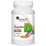 Zdjęcie produktu - ALINESS Naturalna witamina D3 VegaVita 2000j.m., 120kaps. vege.