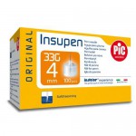 Zdjęcie produktu - PIC Insupen Igły do pen&oacute;w insulinowych 33G 4mm, 100 sztuk