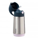 B.BOX Termobutelka ze słomką Indigo Rose, 350ml