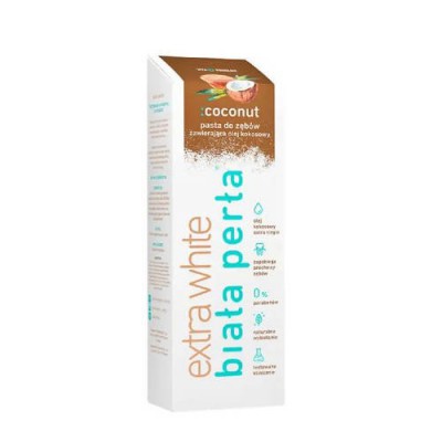 Zdjęcie produktu - BIAŁA PERŁA COCONUT Pasta do zęb&oacute;w, 75ml