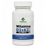 Zdjęcie produktu - MedFuture Witamina D3+K2 MK-7 2000IU, 120tabl.