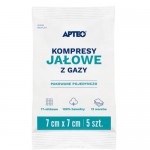 Zdjęcie produktu - APTEO CARE Kompresy jałowe z gazy 7x7cm, 5 sztuk