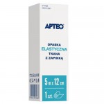 Zdjęcie produktu - APTEO Opaska elastyczna tkana z zapinką 5 m x 12 cm, 1 sztuka