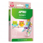 Zdjęcie produktu - APTEO Plastry dla dzieci - sowy, 12 sztuk