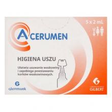 Zdjęcie produktu - A-CERUMEN preparat do higieny uszu 5x2ml glenmark