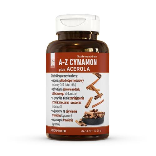 Zdjęcie produktu - A-Z Cynamon plus Acerola, 60kaps.