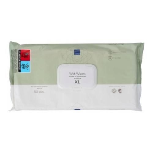 Zdjęcie produktu - ABENA Chusteczki nawilżane XL 30x30cm, 50szt.