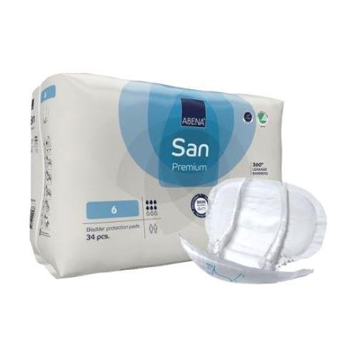 Zdjęcie produktu - ABENA SAN PREMIUM 6 Pieluchy anatomiczne, 34szt.