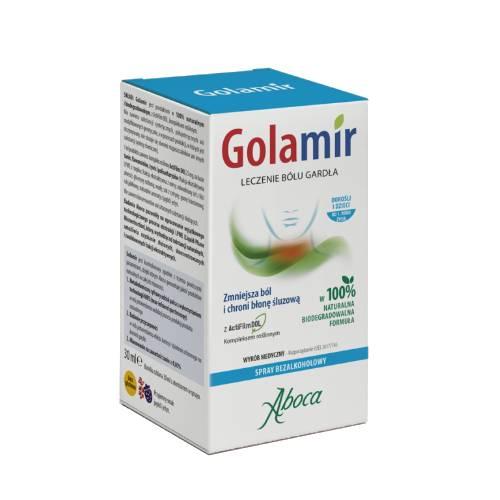 Zdjęcie produktu - Aboca Golamir Spray na b&oacute;l gardła bezalkoholowy, 30 ml