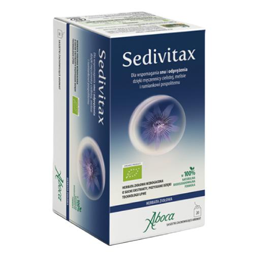 Zdjęcie produktu - ABOCA SEDIVITAX Herbata ziołowa - wspomaganie snu i odprężenie, 20 saszetek
