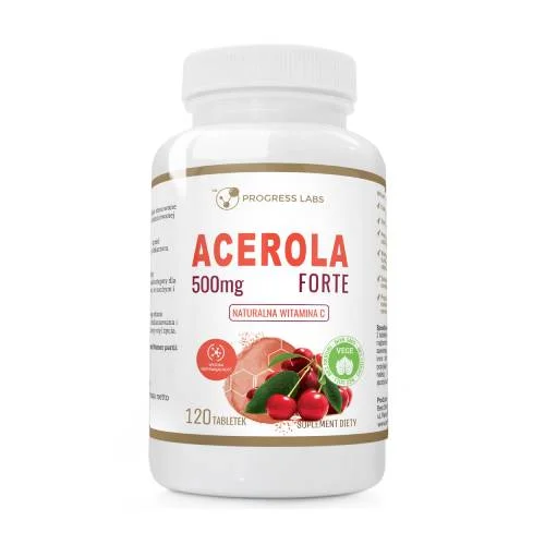Zdjęcie produktu - Progress Labs Acerola Forte 500 mg, 120 tabl.