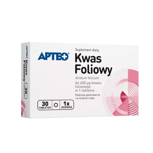 Zdjęcie produktu - Kwas foliowy Acidum Folicum 0,4mg, 30tabl.