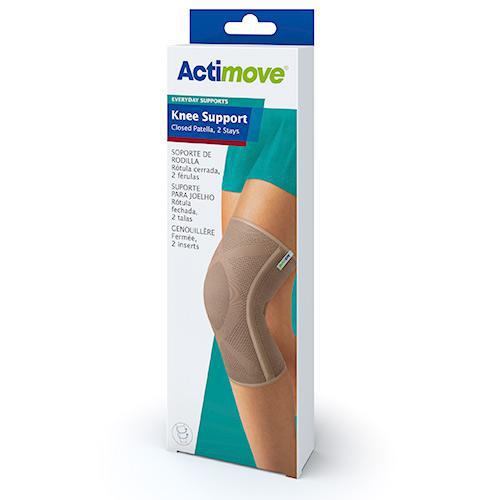 Zdjęcie produktu - Actimove Everyday Supports Opaska stabilizująca staw kolanowy z zabudowaną rzepką i 2 fiszbinami, rozm. L