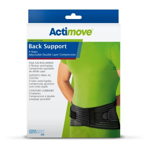 Zdjęcie produktu - Actimove Sports Edition Back Support Orteza lędźwiowo-krzyżowa czarna XXL