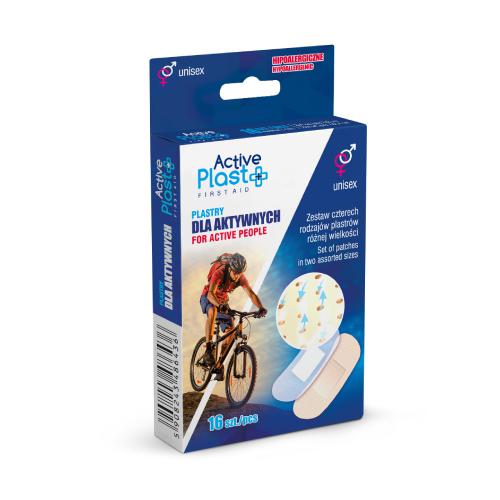 Zdjęcie produktu - ACTIVE PLAST Plastry dla aktywnych, 16 szt.