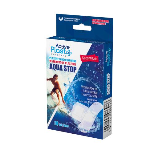 Zdjęcie produktu - ACTIVE PLAST Plastry wodoodporne AQUA STOP, 10 szt.