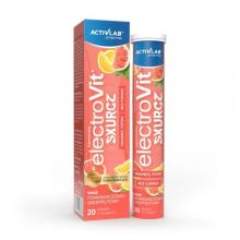 Zdjęcie produktu - ACTIVLAB ElectroVIT Skurcz elektrolity o smaku pomarańczowo-grejpfrutowym, 20 tabletek musujących