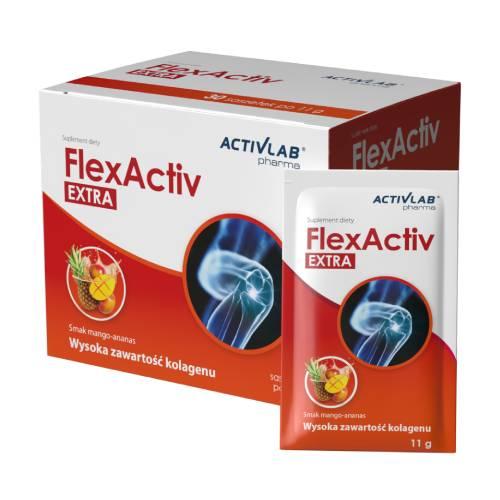 Zdjęcie produktu - Activlab Pharma FlexActiv Extra Smak mango-ananas, 30 sasz.