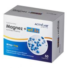 Zdjęcie produktu -  ACTIVLAB Magnez + Wit. B6, 50 kaps.