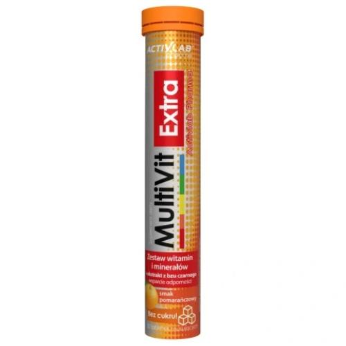 Zdjęcie produktu - ACTIVLAB MultiVit Extra smak pomarańczowy, 20 tabletek musujących