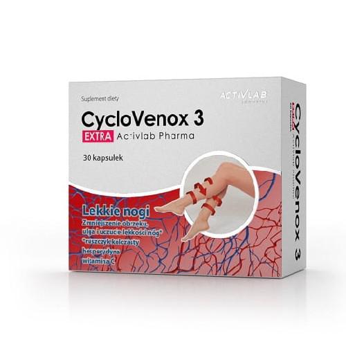 Zdjęcie produktu -  ACTIVLAB CycloVenox 3 EXTRA, 30 kapsułek