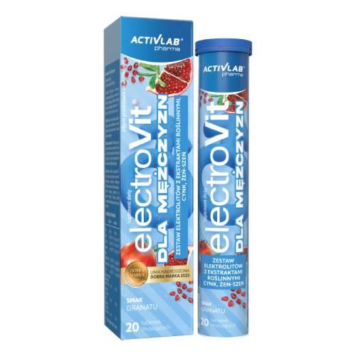 Zdjęcie produktu - ACTIVLAB Pharma ElectroVit dla mężczyzn smak granatu, 20 tabl. musujących