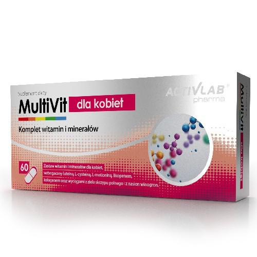 Zdjęcie produktu -  ACTIVLAB MultiVit dla kobiet, 60 kapsułek