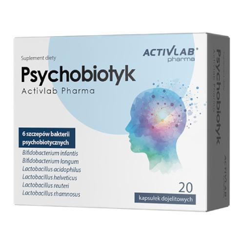 Zdjęcie produktu - Activlab Pharma Psychobiotyk, 20 kaps. dojelitowych