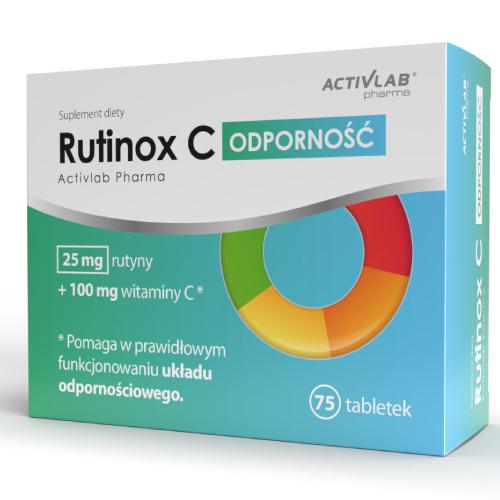 Zdjęcie produktu - ACTIVLAB Rutinox C Odporność, 75 tabletek USZKODZONE TEKTUROWE OPAKOWANIE