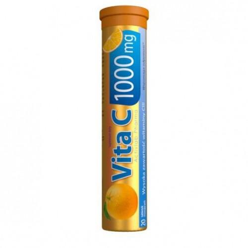 Zdjęcie produktu -  ACTIVLAB Vita C 1000mg o smaku pomarańczy, 20 tabletek musujących