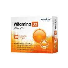 Zdjęcie produktu - ACTIVLAB Witamina D3 2000 j.m., 60kaps.