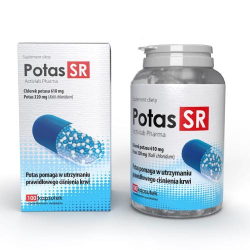 Zdjęcie produktu - ACTIVLAB Potas SR, 100 kapsułek