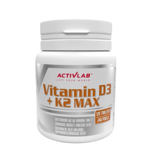 Zdjęcie produktu - ACTIVLAB Vitamin D3 + K2 Max, 120 tabletek	