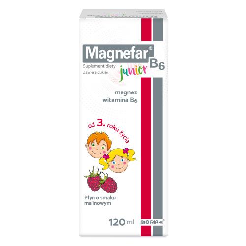 Miniaturka artykułu - Magnefar B6 Junior płyn, 120ml