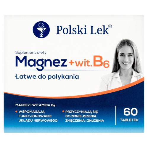 Miniaturka artykułu - Magnez + Witamina B6 - 60 tabletek