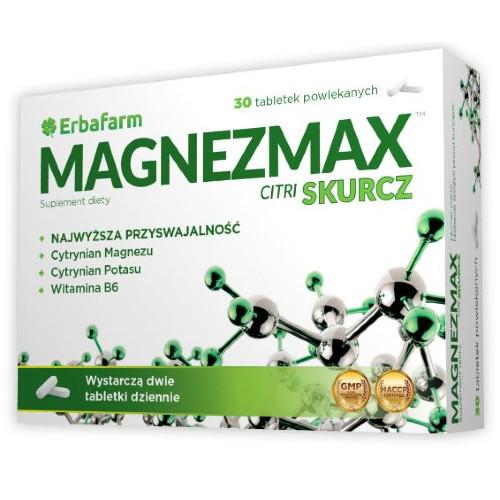 Miniaturka artykułu - MAGNEZMAX Citri Skurcz, 30tabl.