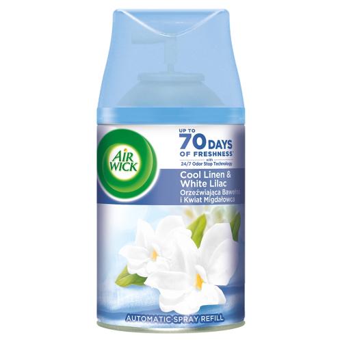 Zdjęcie produktu - Air Wick Wkład do automatycznego odświeżacza powietrza Orzeźwiająca bawełna i kwiat migdałowca, 250ml