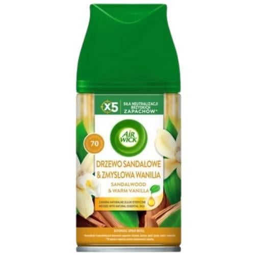 Zdjęcie produktu - Air Wick Wkład do Automatycznego Odświeżacza Powietrza Drzewo Sandałowe i Zmysłowa Wanilia, 250 ml