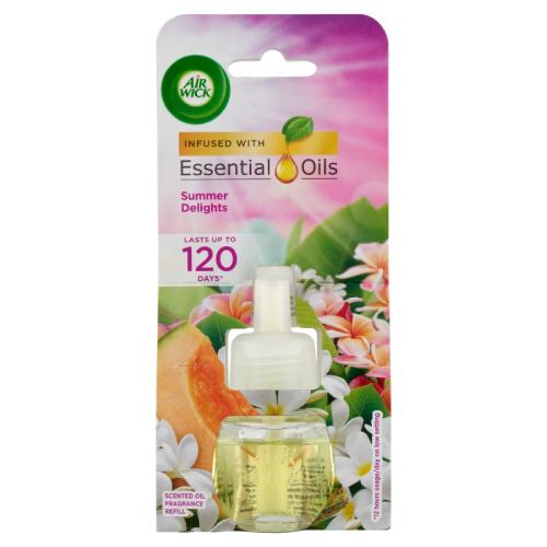Zdjęcie produktu - Air Wick Essential Oils Wkład do elektrycznego odświeżacza powietrza Letnia Rozkosz, 19 ml