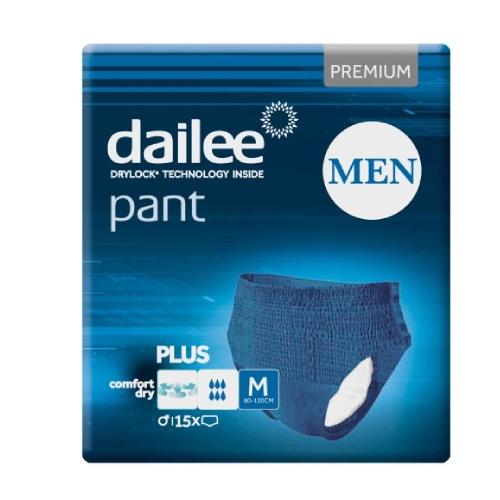 Miniaturka artykułu - DAILEE Pant Plus Men M majtki chłonne dla mężczyzn, 15szt.