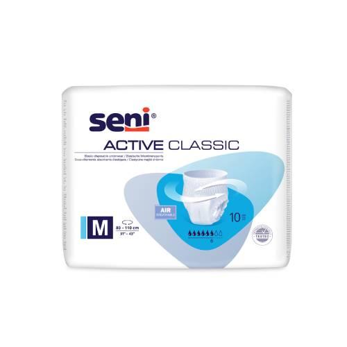 Miniaturka artykułu - Majtki chłonne SENI ACTIVE CLASSIC MEDIUM (M)- 10szt